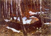 Ferdynand Ruszczyc Ruczaj lesny Sweden oil painting artist